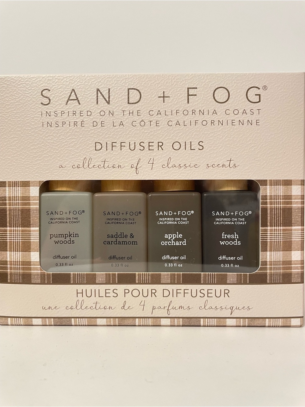 SAND + FOG Diffuser Oils Set - Collection of 4 Autumn Classic Scents - 4x10 ml